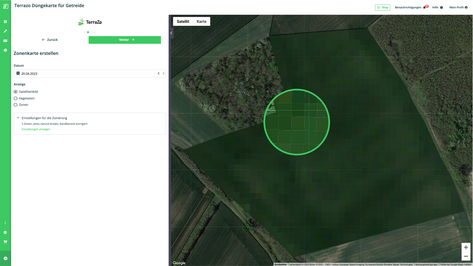 Farmdok_Terrazo_satellite+zoomed_area